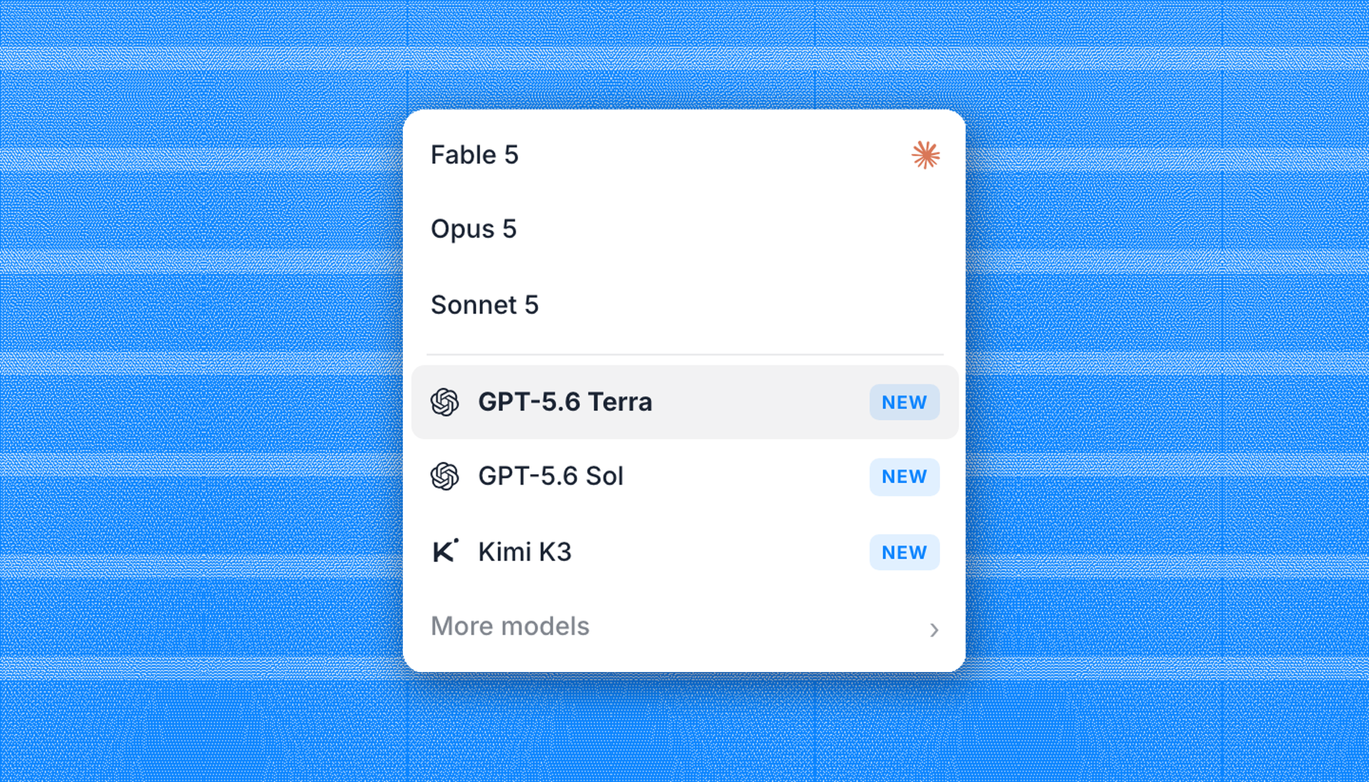 A brain per teammate: GPT-5.6, Kimi K3, and GLM 5.2 join the roster