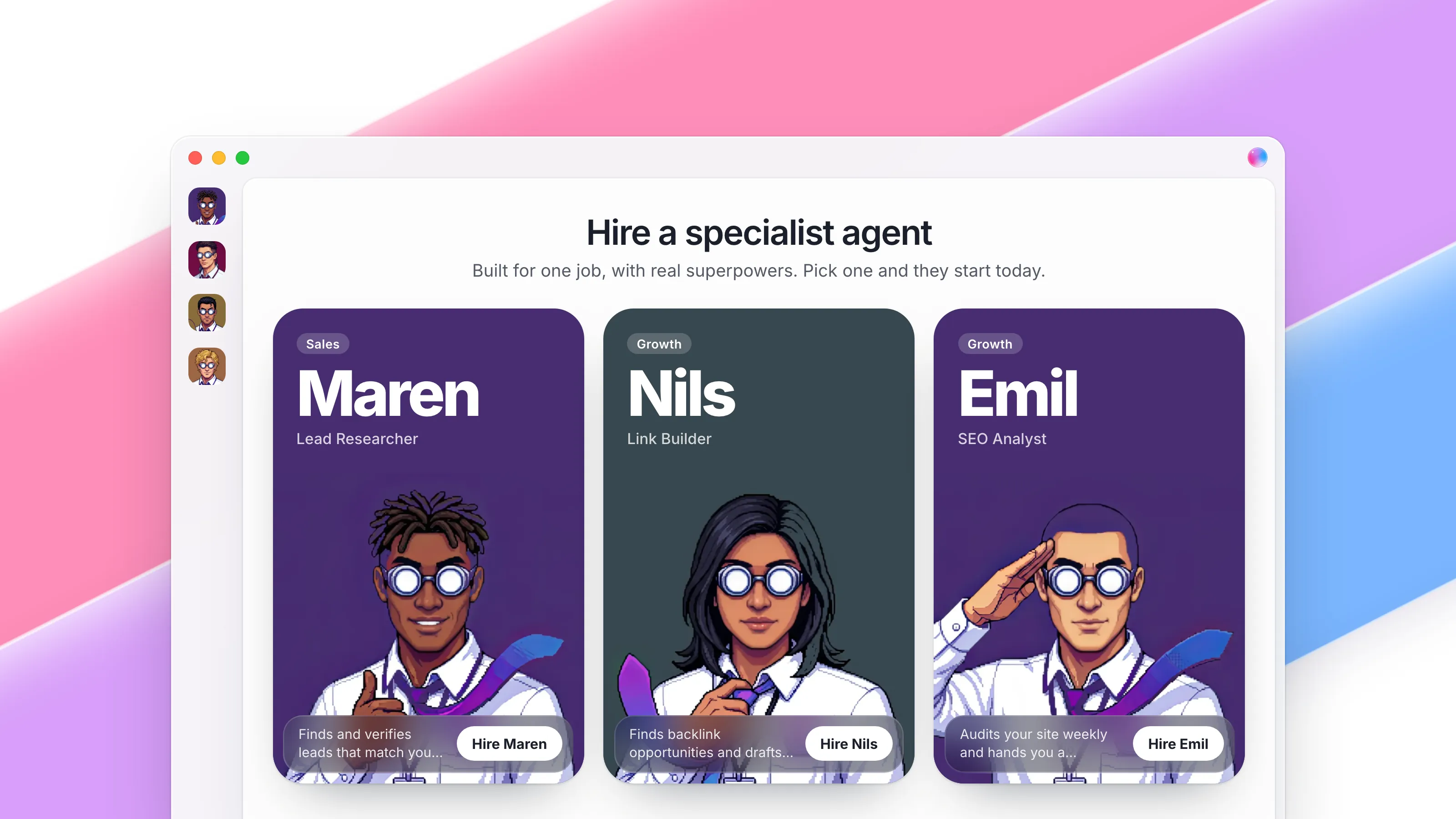 Agent Marketplace: hire an agent who already knows the job
