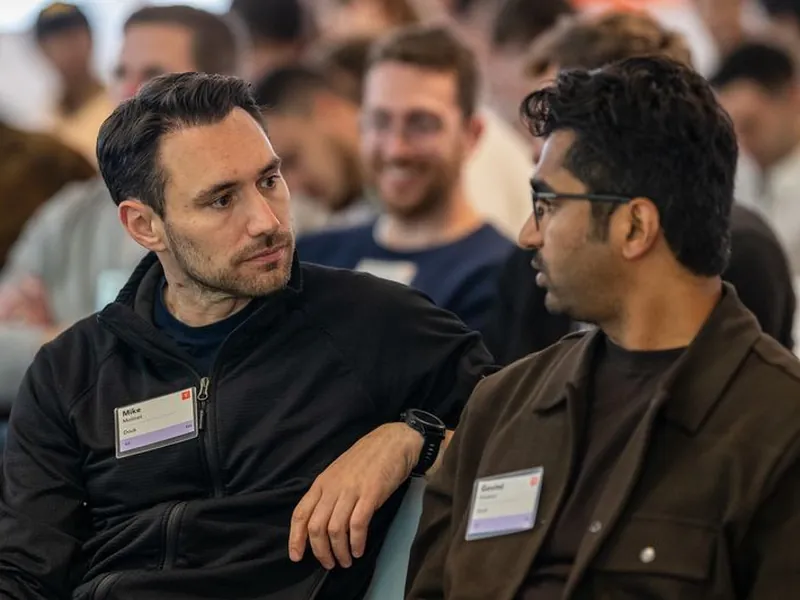 Mike and Govind at the Y Combinator S26 kick-off